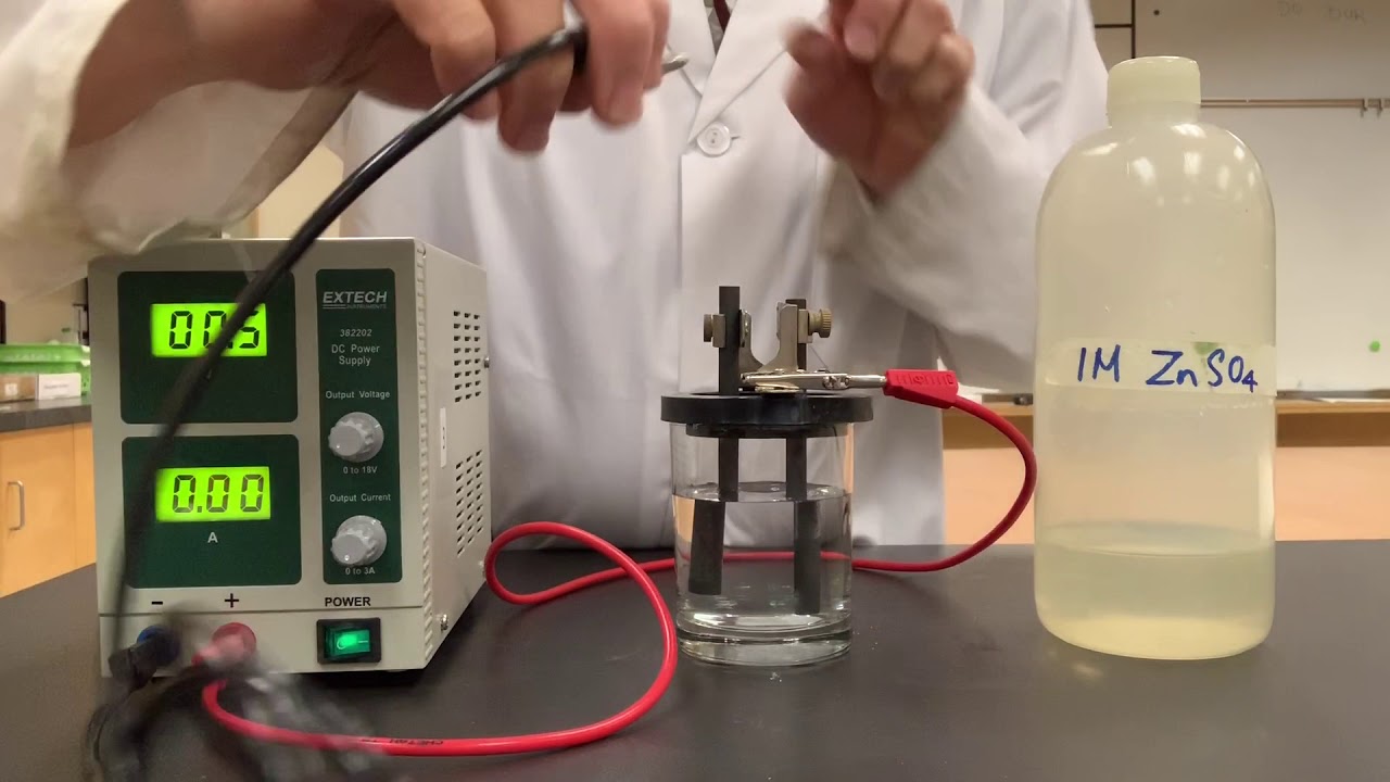 Electrolysis Of 1M ZnSO4 YouTube