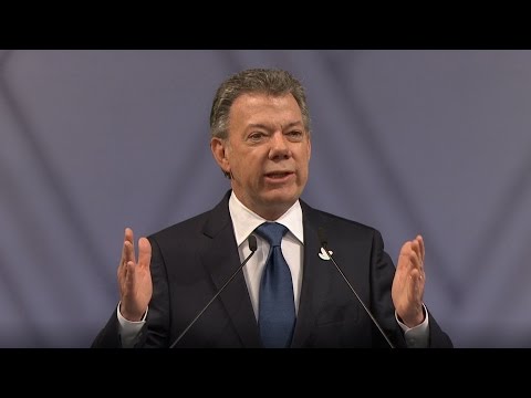 Video: President of Colombia (Juan Manuel Santos) - 2016 Nobel Peace Prize Laureate