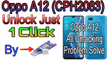 Oppo A12 Pattern/Password By UMT Dongle ll Cph2083 Unlock Just One Click