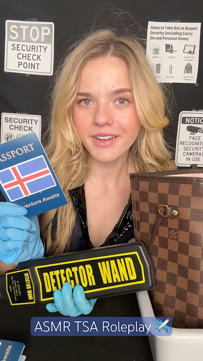 #asmr TSA Roleplay ✈️ #asmrsleep #plane #security #airport #roleplay
