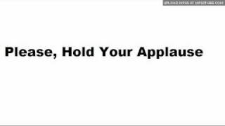 Weck - Please, Hold Your Applause