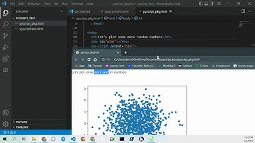 pyscript python running in html VS code server