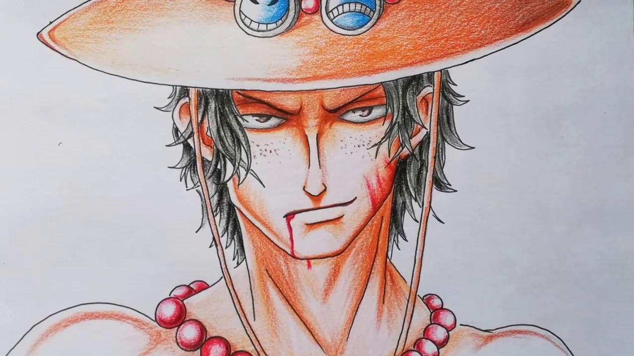 Vẽ Hỏa Quyền Ace  DRAWING PORSGAS D ACE  ONEPIECE  YouTube