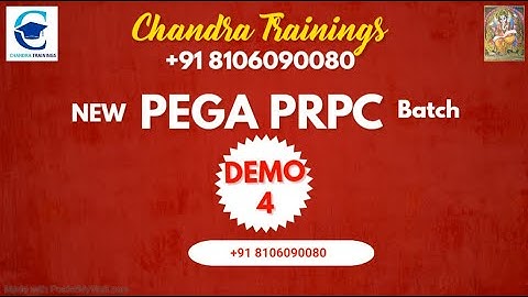 DEMO-4 || New Batch DEC 15, 2025 || Call/Wapp +91 8106090080 #pega
