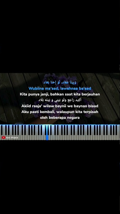 Karaoke Piano Qusad Einy Instrumen #shorts