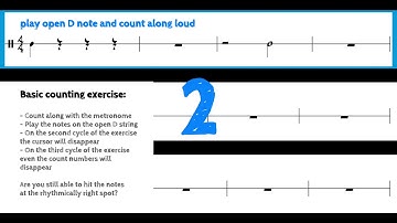 Playing & Counting - Basic Exercise #1a