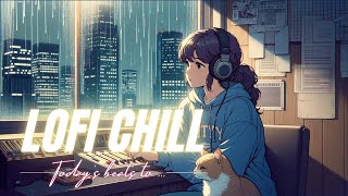 Lofi City Pop Chill Rainy  beats to relax / healing / study to