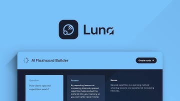 Luna AI Flashcard Builder