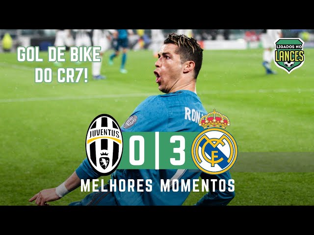 CR7 marca golaço de bicicleta. Juventus 0 x 3 Real Madrid