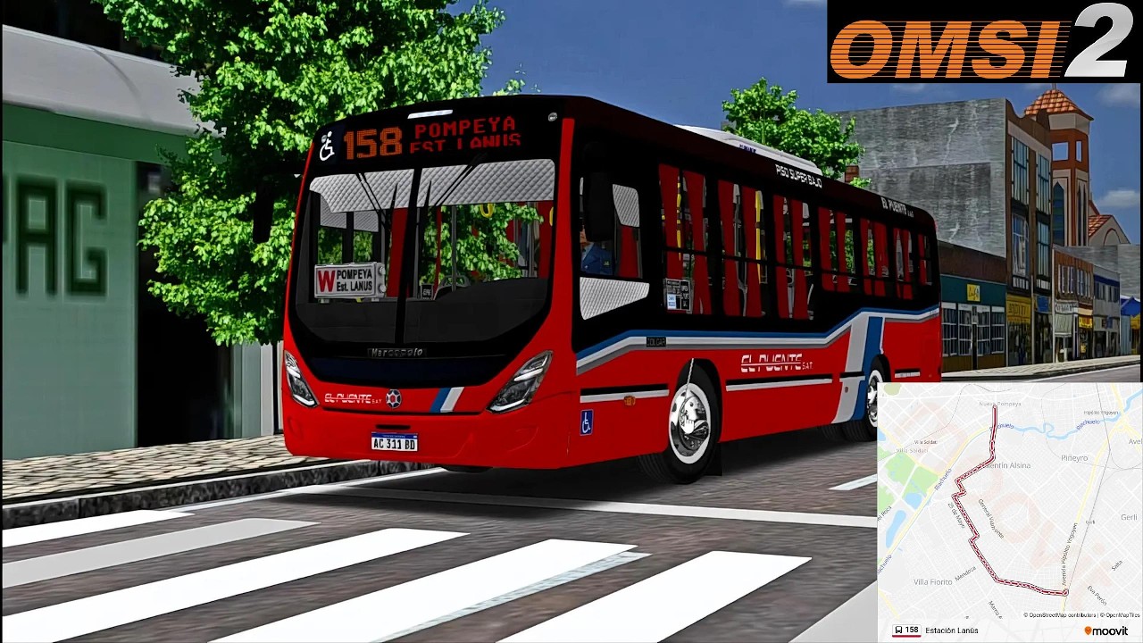Linea 158| Marcopolo Torino OH1621| Mapa LANUS |OMSI 2