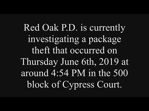 jfa-tv Red Oak Police searching for package thief carrying a live duck