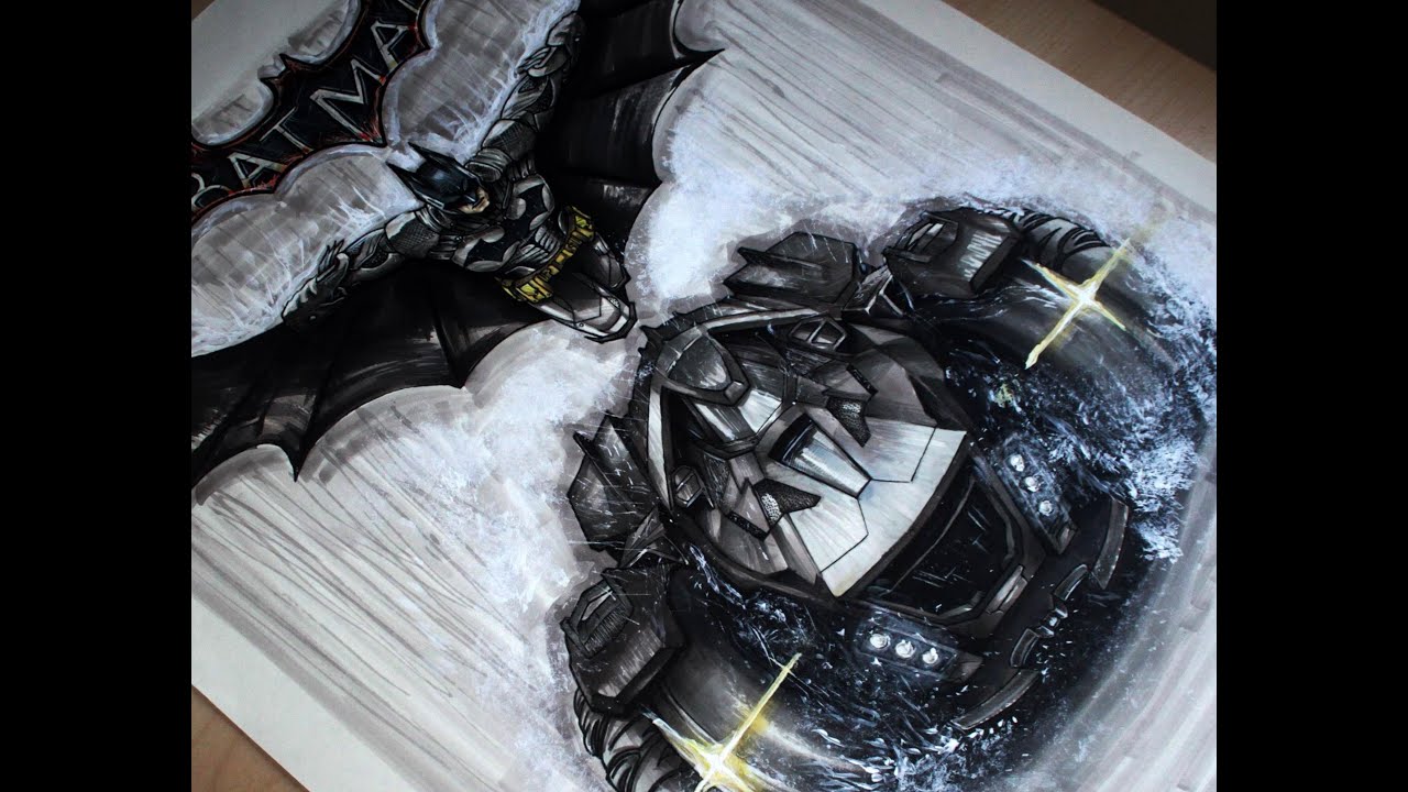 Batman Arkham Knight Artwork/Drawing [Fan Art Timelapse] by Fast Art -  YouTube