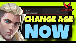 How To CHANGE AGE in VALORANT ✅ 2024 Step by Step GUIDE - How Can I Change AGE?