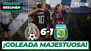 Resumen y goles | México 61 Argentina | Amistoso femenil Internacional | TUDN