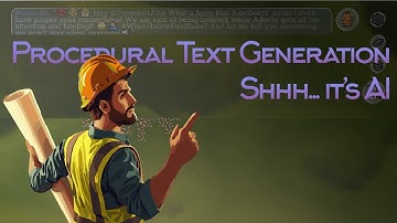 Procedural Text Generation my "city building" game | devlog 01 | Country Architect