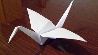 🦚Как сделать оригами журавля, origami crane