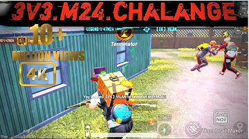 3vs3 m24 challenge me Tdm @legend 47 m24 amazing shots m24 God