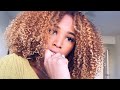 HOW TO DYE CURLY HAIR BLONDE AT HOME | SUNKISSEDCURLS