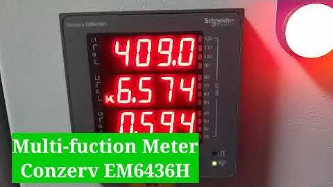 Schneider MFM Conzerv EM6436H Programming/Parameter Setting !!देखें parameter setting इन EM6436H