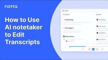 How to Use Notta - AI | Editing transcripts