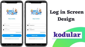 App Design in Kodular || Log in Screen || World ICT Touch