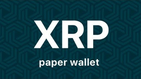 STORING YOUR XRP ON A PAPER COLD WALLET