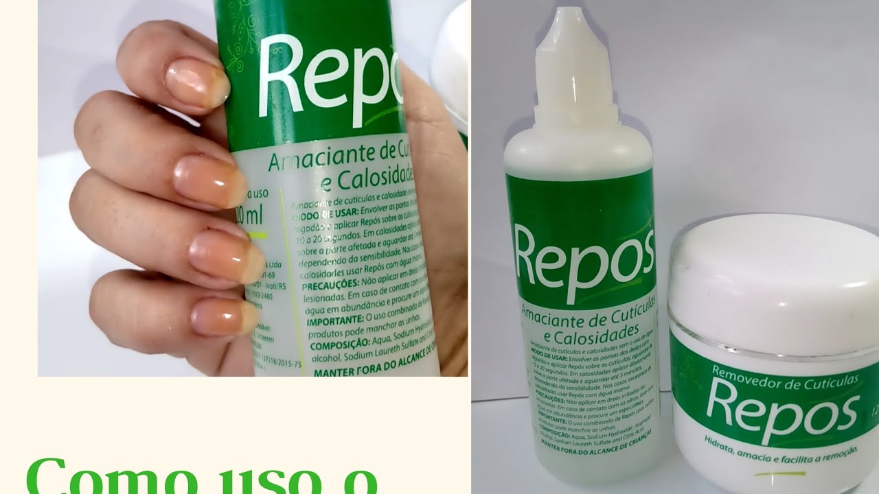 Como usar amaciante e removedor de cutículas Repos (meu jeito de usar)