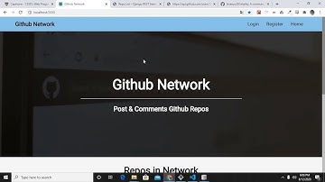 CS50 Web Final Project - Github Network