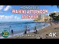 Waikiki Afternoon Beach Walk 2/6/2019