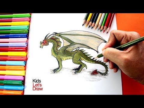 Cómo dibujar un DRAGÓN utilizando lápices de color - thptnganamst.edu.vn