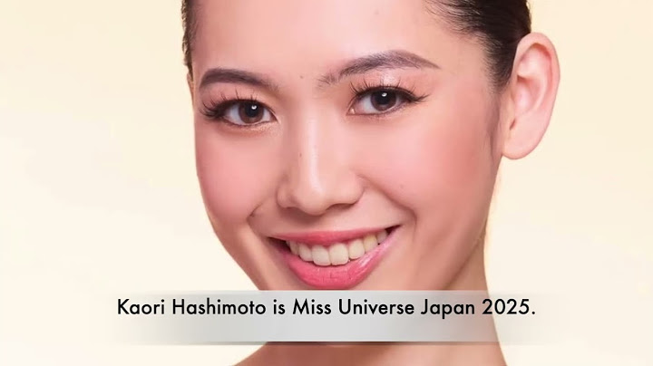 Miss Universe Japan 2025 is Tochigi's Kaori Hashimoto