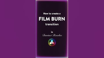 How to Add Film Burn Effect Transition in DaVinci Resolve