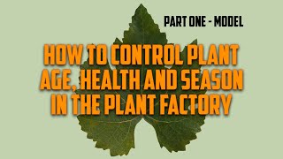 creating plant controlled by age, seasons, and health parameters in the plant factory. part one.
