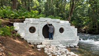 I Built a Hidden Dugout by the River. Start to Finish