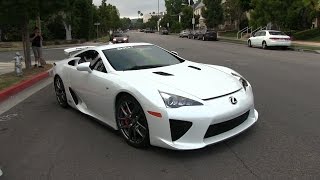 Why I'm not looking for a job.  Revving Lexus LFA is mental!