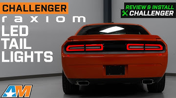 2008-2014 Challenger Raxiom LED Tail Lights; Black Housing Review & Install