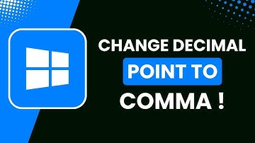 How to Change Decimal Point to Comma in Windows 11