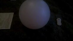 Game the fun solutions people galaxy glo solar powered led globe in use