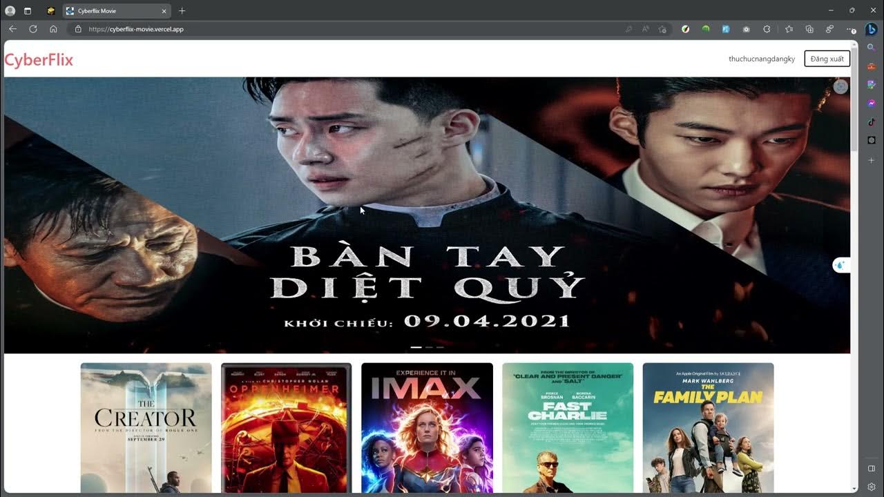 Demo project CyberFlix Movie build with Reactjs + Antd + Api YouTube