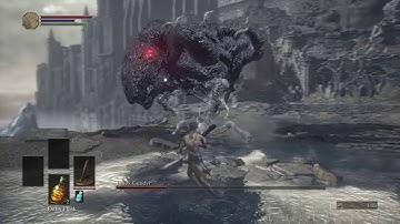 DARK SOULS 3|Beating tutorial boss using the deprived class