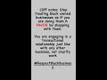 Stop SUPPORTING Black Owned Business !! Pt. 1