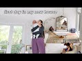 MOVING VLOG!! my first day in our dream house