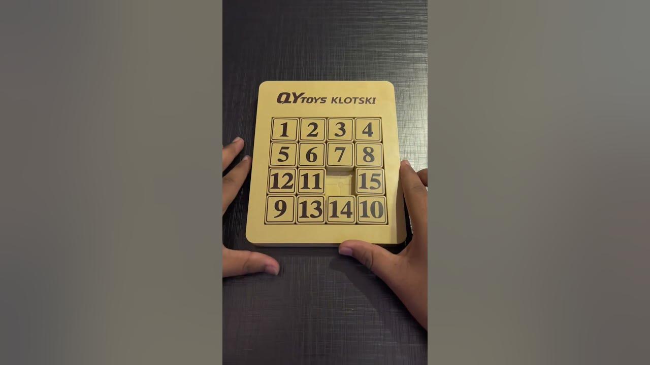 How to Solve 4x4 Sliding Number Puzzle shorts YouTube