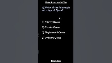 Q.2 | Data Structures MCQs for Interviews and Competitive Exams #datastructure #viral