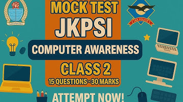 Jkpsi Computer full Sectional Test 2 for all jkssb exams #jkssb #jkpsi #jkpsi #naib_tehsildar