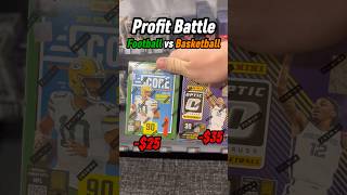 🏈 vs. 🏀 Who will win?? 💰 #sportscards #footballcards #packopening #jesuslovesyou