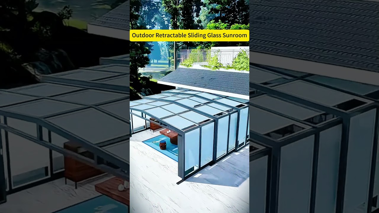 Outdoor Retractable Sliding Glass Sunroom