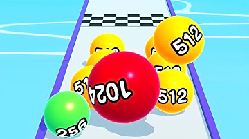 Ball Run 2048 Merge Number ! MAX LEVELS Gameplay Walkthrough New Update Part 402 android, ios