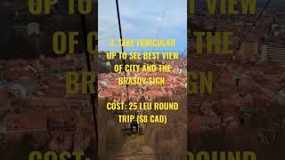 5 THINGS YOU MUST DO WHEN VISITING BRASOV ROMANIA #travel #travelvlog #foryou #ahorts