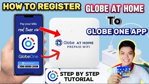 How to register globe at home to globe one app | paano mag register ng globe at home sa globe oneapp